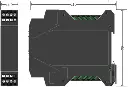 Microcyber NCS-TT106H-R1 Transmisor de temperatura HART riel DIN loop powered para Pt100 y termocuplas.webp