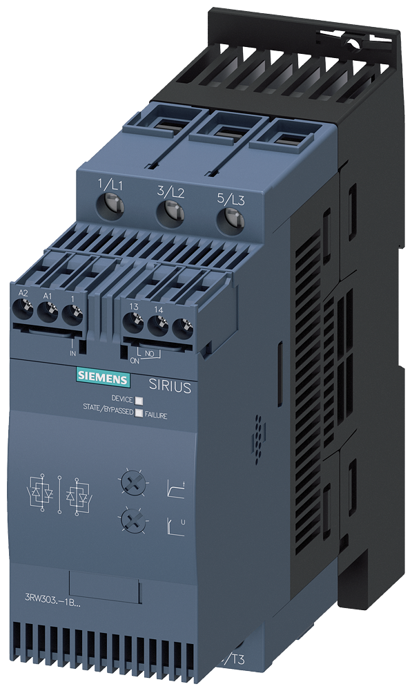 SIEMENS 3RW3037-1BB14 Arrancador suave SIRIUS S2 63 A