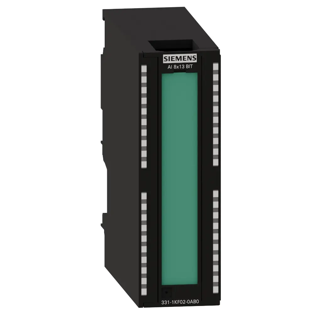 SIEMENS 6ES7331-1KF02-0AB0 S7-300, módulo de entradas analógicas SM 331, aislado galvánicamente, 8 AI, resolución 13 bits, U/I/resistencia/Pt100 termopar