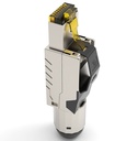 Lynkwylan Conector RJ45 CAT6A SFTP grado industrial blindado reutilizable sin herramientas ethernet