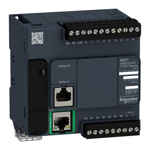 SCHNEIDER TM221CE16T M221 PLC 16 ES TR PNP ETH COMPACT