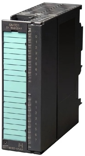 SIEMENS 6ES7321-1BH02-0AA0 S7-300, módulo de entradas digitales SM 321, aislado galvánicamente 16 DI, DC 24V
