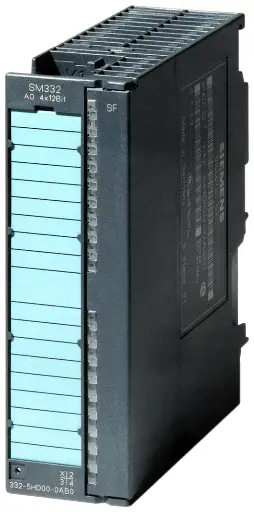 SIEMENS 6ES7332-5HD01-0AB0 S7-300, Salida analógica SM 332, aislado galvánicamente, 4 AO, U/I; diagnóstico; resolución de 11/12 bits