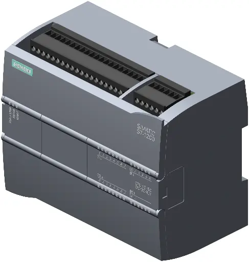 SIEMENS 6ES7215-1HG40-0XB0 S7-1200, CPU 1215C, CPU compacta, DC/DC/relé, 2 puertos PROFINET, E/S integradas: 14 DI 24 V DC; 10 DO, relé 2 A, 2 AI 0-10 V DC, 2 AO 0-20 mA DC