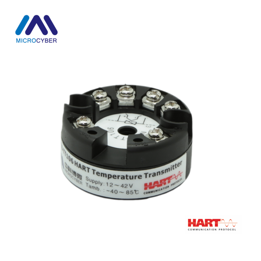 Microcyber NCS-TT106H Transmisor de temperatura HART tipo pastilla loop powered para Pt100 y termocuplas