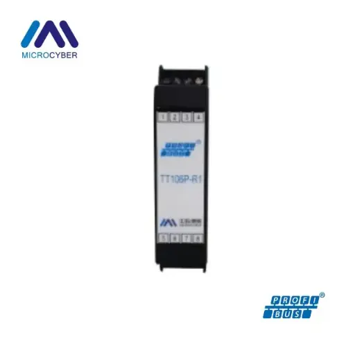 Microcyber NCS-TT106P-R1 Transmisor de temperatura PROFIBUS PA riel DIN loop powered para Pt100 y termocuplas